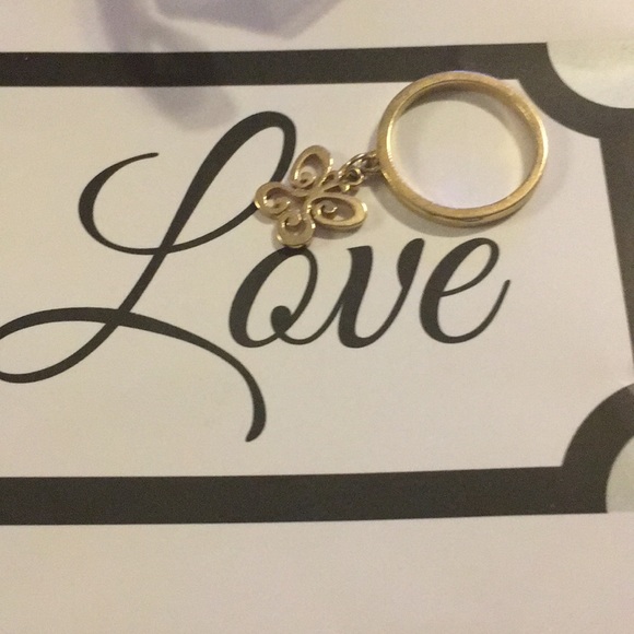 RETIRED 14k James Avery spring butterfly ring